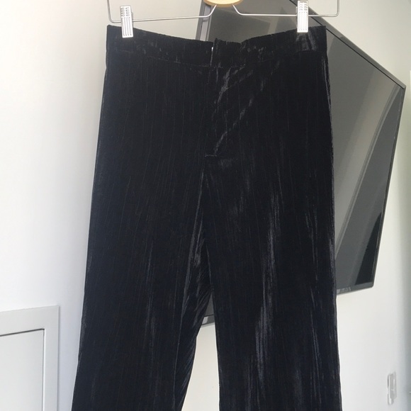 ZARA velvet bell bottom trousers - Picture 2 of 7